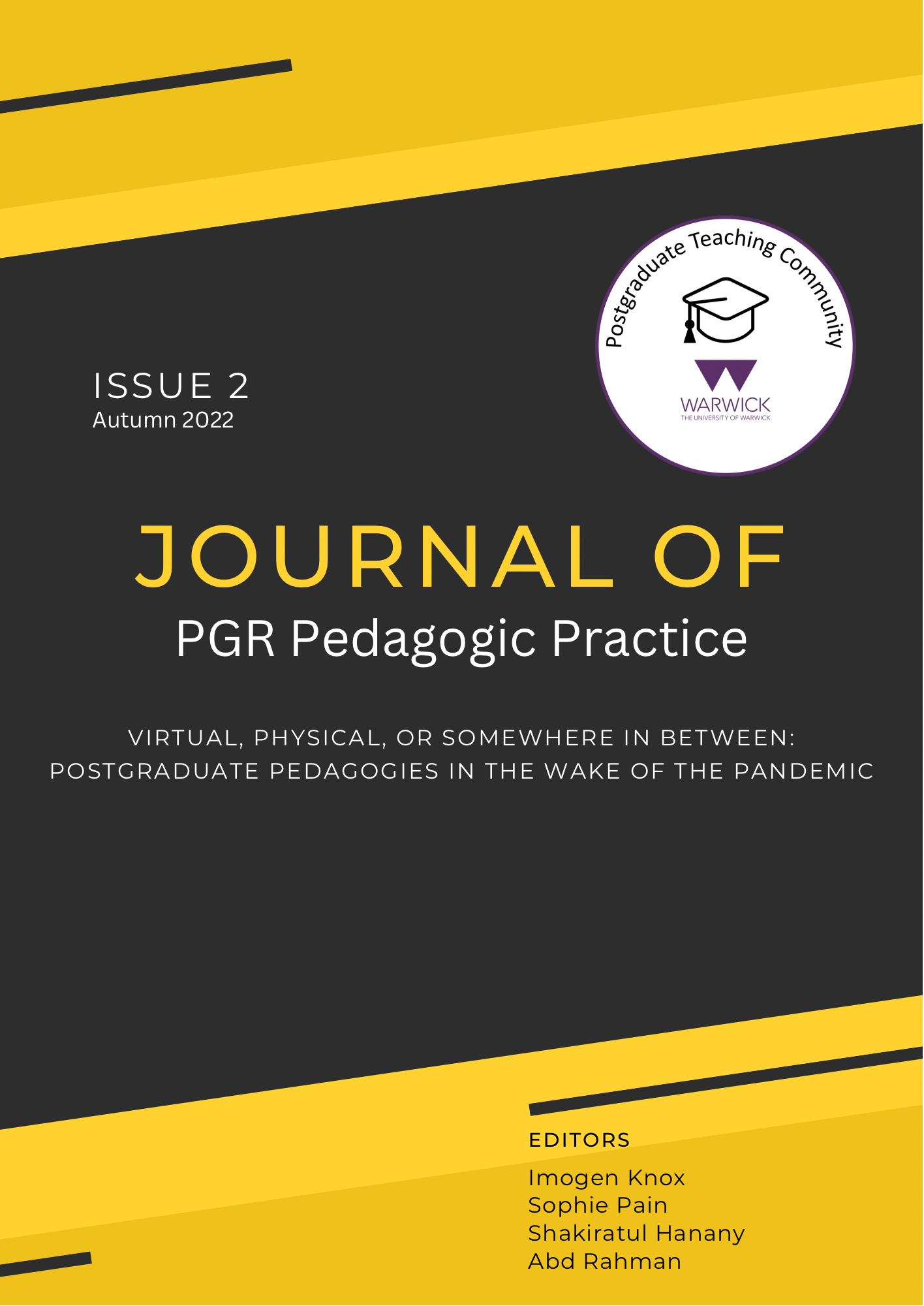 Journal of PGR Pedagogic Practice Issue 2 Cover